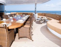 MARTHA ANN - Aft Bridge Deck Al Fresco Dining